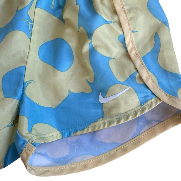 Nike Swoosh Dri Fit Yellow Blue Floral Baby Girls Swim Shorts Trunk 18M - Picture 3 of 6